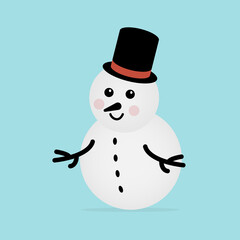 snowman icon. Vector concept illustration for design.