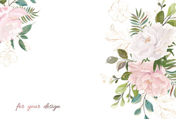 Beautiful background with flowers. Vector illustration. EPS 10.