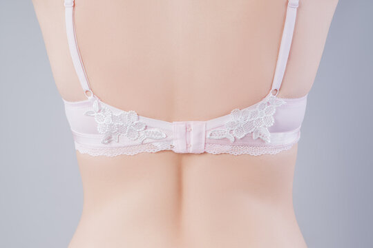 Beautiful female back in a lace bra