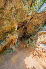 View into the gnome's pit in the nature reserve of Furfooz