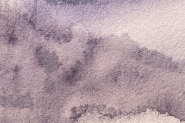 Abstract art background light purple colors. Watercolor painting on canvas with soft violet gradient.