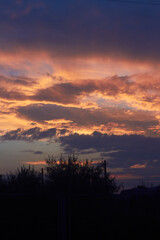 Fototapeta premium sunset in the sky