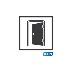 Door icon vector illustration