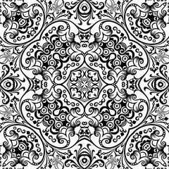 Vector ethnic hand drawn ornamental background.