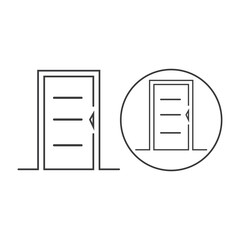 Door icon vector illustration