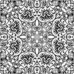 Vector ethnic hand drawn ornamental background.