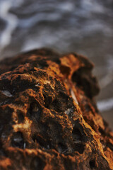close up of lava rocks
