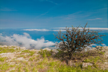 Photo from top of mountain, beautiful horizon