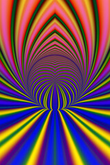 Computer generated abstract colorful fractal artwork