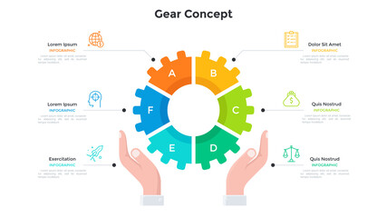 Flat Infographic Vector Template