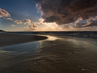 Słowiński Park Narodowy - Łeba - Zachód Słońca nad Bał…