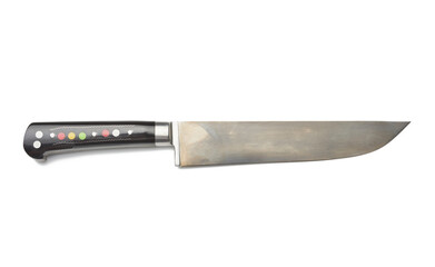 Uyghur, Uzbek traditional universal sharp knife with a black handle