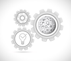 gears teamwork icon