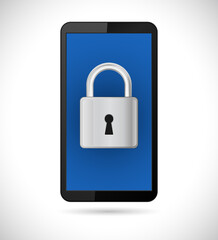 smartphone padlock icon