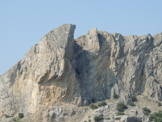 Fototapeta na wymiar mountains or rocks along the black sea coast