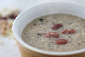 雑穀米類の具がたくさんのチャウダー