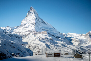 Switzerland Alps Matterhorn Snow Mountains, Zermatt, Switzerland