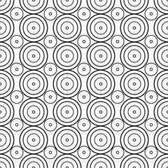 Vector illustration of seamless black-and-white geometric pattern. Seamless geometric black and white background. Seamless pattern. Seamless background.