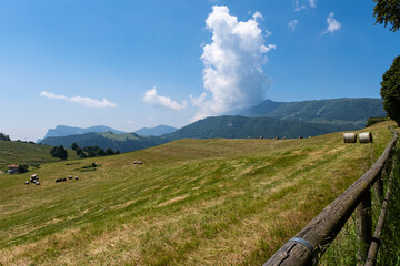 Paesaggio di montagna vicino Brentonico