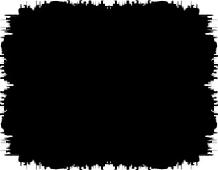 Vector Frames. rectangles for image. distress texture . Grunge Black borders isolated on the background . Dirt effect . geometric shapes for your design