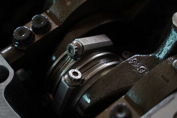 Fototapeta na wymiar Race car's engine detail