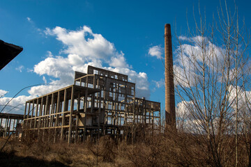 Devastated factory