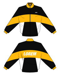 retro vintage windbreaker hoodie jacket template © Ronillo