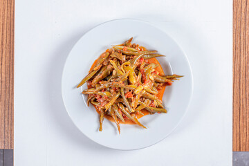 Green beans with some appetizer Turkey food