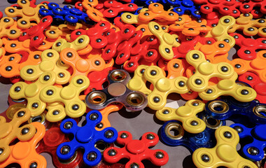 Fiidget spinners for sale at  local street market