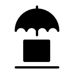 Keep dry illustration icon