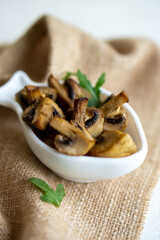 mushrooms on a plate