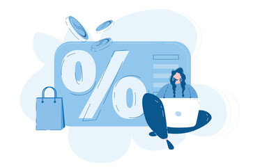 Loyalty program, promotional, Loyalty card.  Vector illustration for web banner, infographics, mobile. 