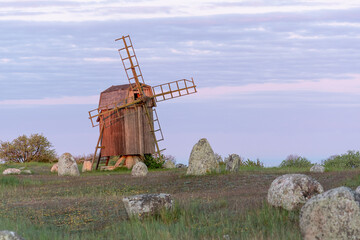 Old Windmill Sweden Öland - 364472031