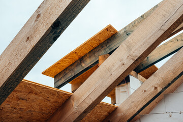 construction of the house roof structure