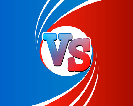 Versus Duel Headline, Battle Red Vs Blue Team 