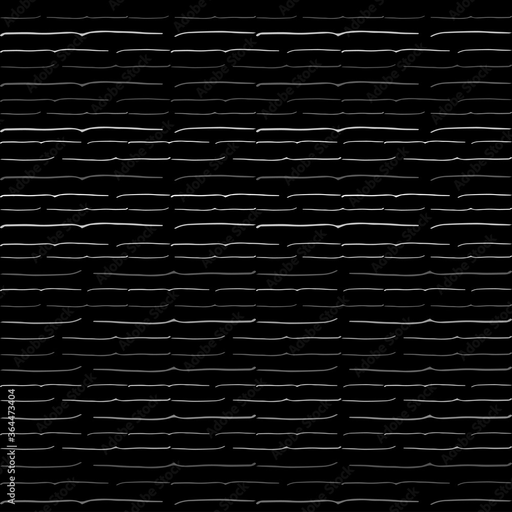Aufkleber seamless texture of horizontal lines, vector pattern of digital waves, white stripes on black backgr