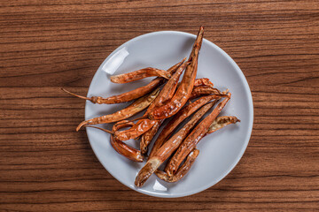 fried pepper in a plate
