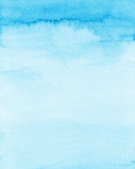 Pastel Blue Watercolor Background, Soft Blue Texture, Digital Paper