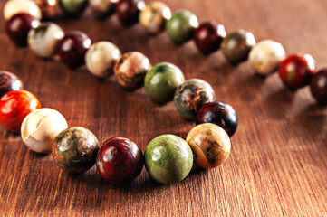 beads made of ural Jasper