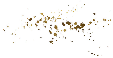 Hand drawn watercolor brown splash isolated on a white background.	