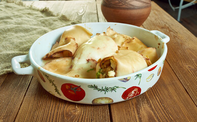 Stuffed calamari Sicilian style