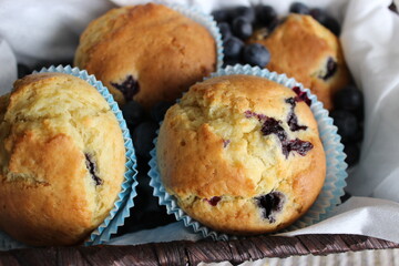 Muffins with blueberries