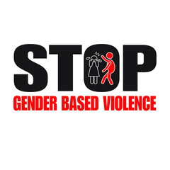 Stop gender based violence logo