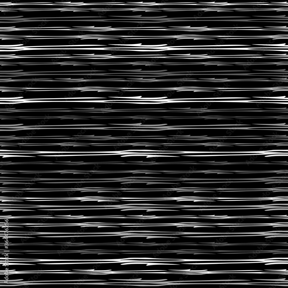 Aufkleber seamless texture of horizontal lines, vector pattern of digital waves, white stripes on black backgr