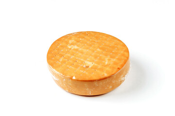 Milk cheese. Isolation on a white background.