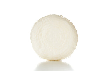 Milk cheese. Isolation on a white background.