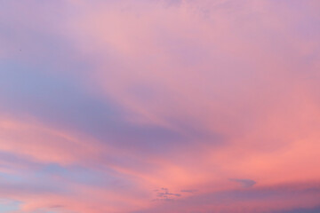 sunset sky with pink clouds