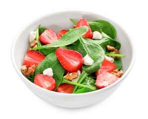 Healthy dieting strawberry salad