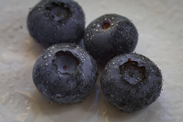 blueberries isolated on white background