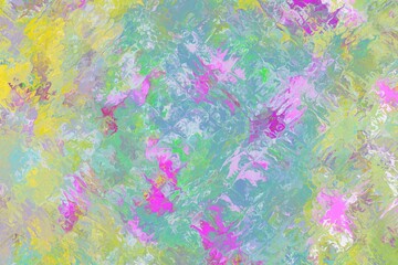 Obraz na płótnie Canvas Sweet spring backgrounds. Clear, bright and cheerful background, paintings. For message, adding text, for a art presentation, page, cover, artistic brochure. Abstract painting with copy space.